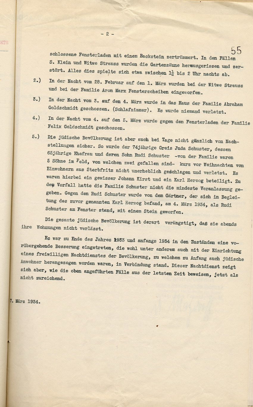 Eingabe Sterbfritz (3) Bild zum Dokument Eingabe des Centralvereins deutscher Staatsbürger jüdischen Gl