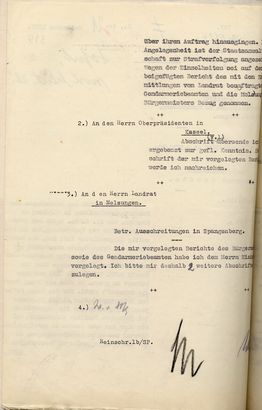 Bericht Schütz (2) Bild zum Dokument Bericht des Regierungsrates Schütz über die Ausschreitungen ge