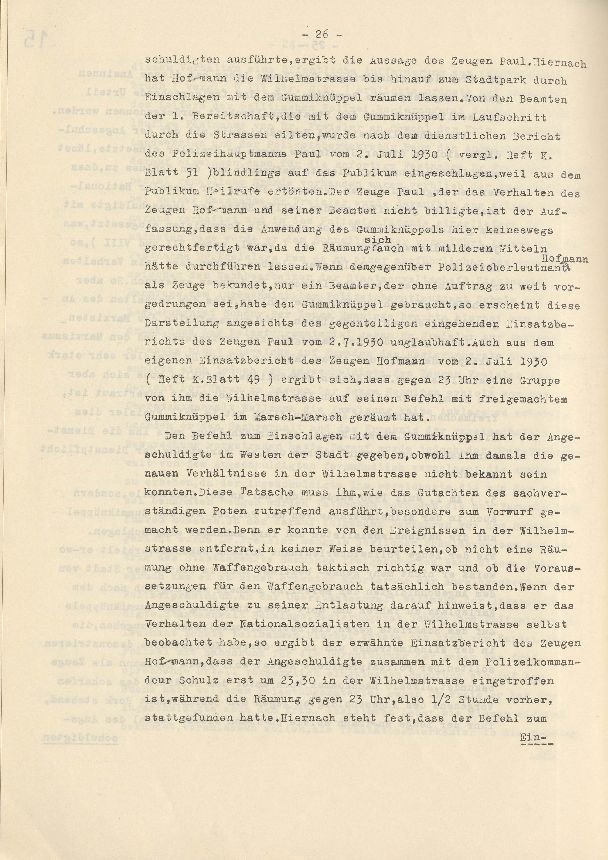 Bild zum Dokument Dienststrafsache gegen Dr. Hohenstein: Aberkennung des Ruhegeh