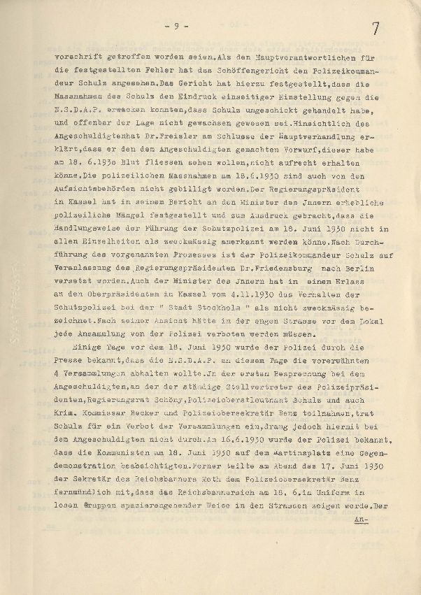 Bild zum Dokument Dienststrafsache gegen Dr. Hohenstein: Aberkennung des Ruhegeh