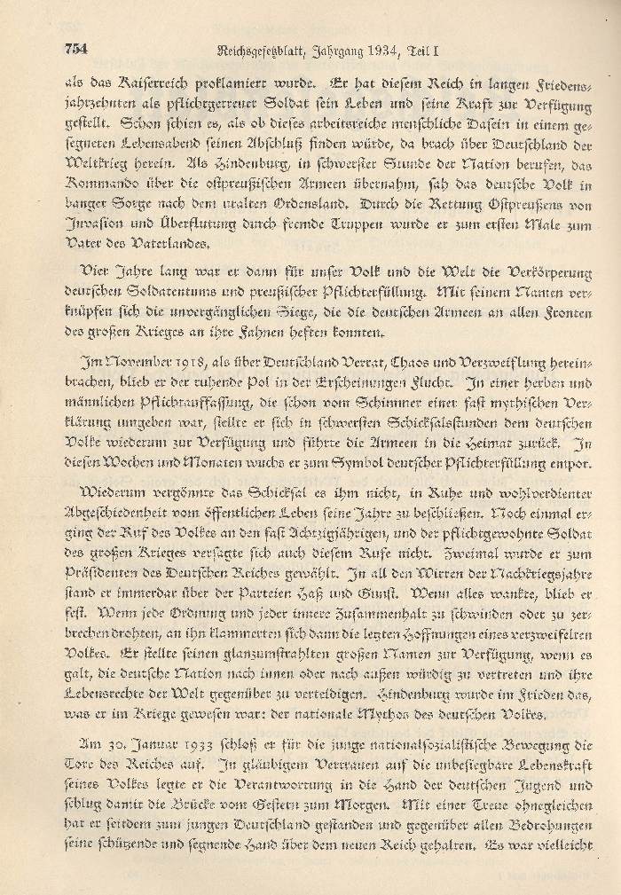 Bild zum Dokument Kundgebung der Reichsregierung an das deutsche Volk