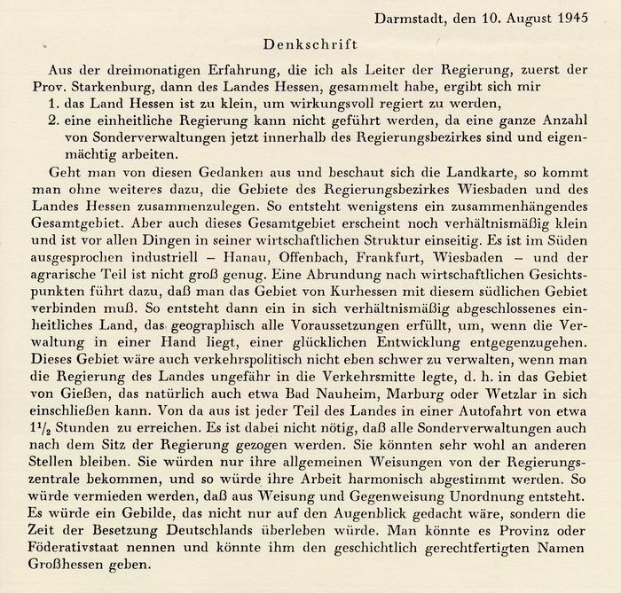 Bild zum Dokument Auszug: aus der Bergsträsser-Denkschrift vom 10. August 1945