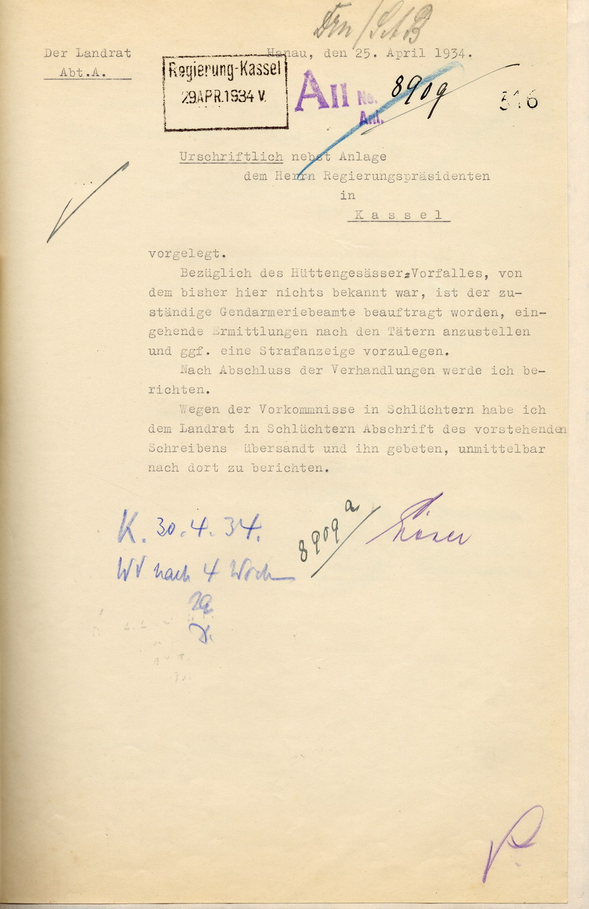 Stellungnahme des Landrates Bild zum Dokument Stellungnahme des Landrates zum dem Einbruch mit Diebstahl und