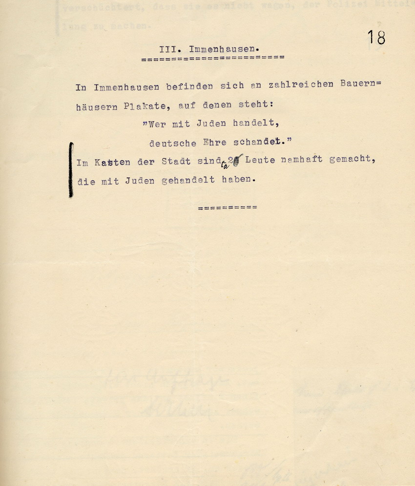 Schreiben des Rechtsanwalts Theodor Dellevie an den Regierungspräsidenten in Kassel; von Mombart, betr. antijüdische Vorfälle im Regierungsbezirk Kassel, 20. Juli 1934