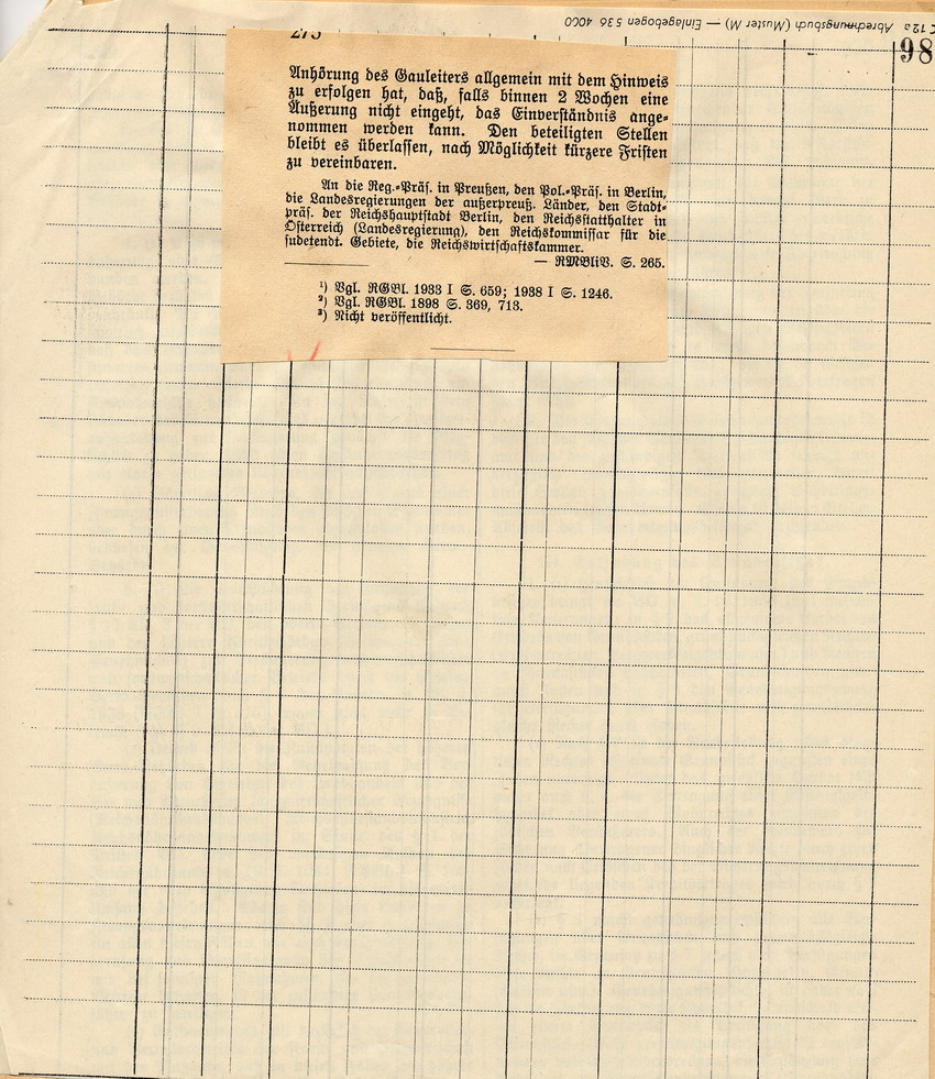 Durchführungserlass des Reichswirtschaftsministeriums betr. den Einsatz des jüdischen Vermögens, 06. Februar 1939.