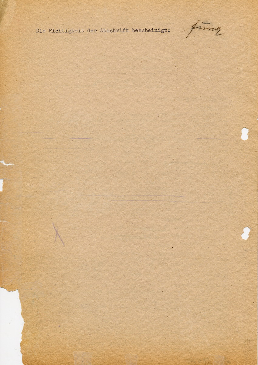 SA Standartenführer Stollberg in die Brandstiftung verwickelt? 
Vernehmungsprotokoll Friedrich Groos vom 19.05.1945