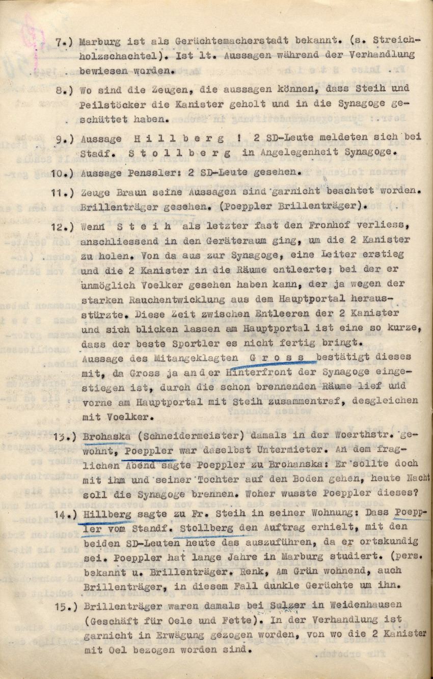 Hinweis darauf, dass Kurt Stollberg aus russischer Gefangenschaft zurück ist
(Protokoll vom 04.12.1949)
