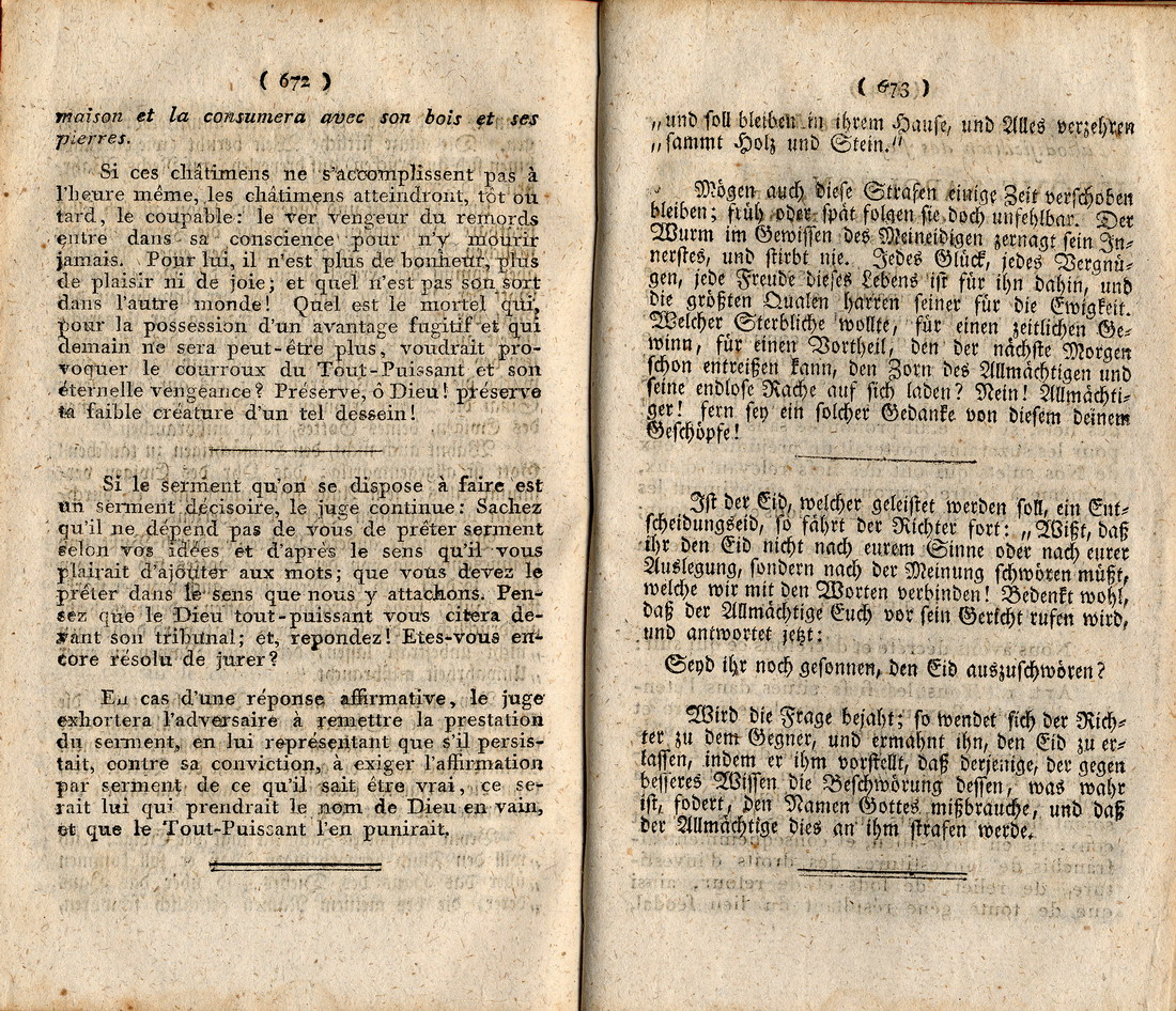 Königliches Dekret vom 27. März 1809 über die Eidleistungen von Juden, erlassen durch Jérôme Napoléon, König von Westphalen