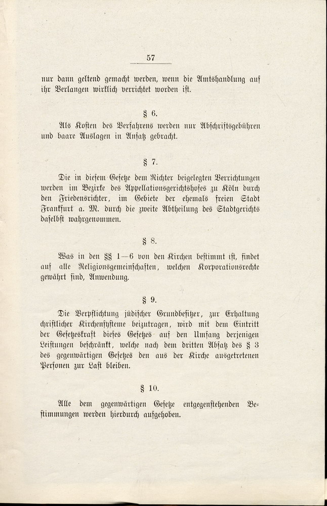 Gesetz des Königreichs Preußen "betreffend den Austritt aus der Kirche", 14. Mai 1873