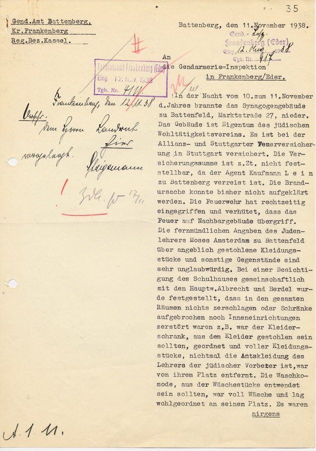 180 Frankenberg 2043: Judenangelegenheiten 1938-1939 180 Frankenberg 2043: Judenangelegenheiten 1938-1939