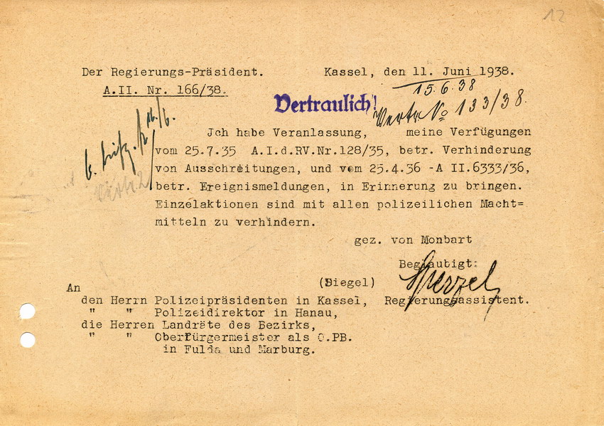 180 Marburg 4825: Judenangelegenheiten 1938-1941 Bd. 3 180 Marburg 4825: Judenangelegenheiten 1938-1941 Bd. 3