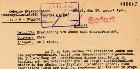 180 Marburg 4830: Verhandlungen über die dritte Judenevakuierung aus Marburg 1942-1944 180 Marburg 4830: Verhandlungen über die dritte Judenevakuierung aus Marburg 1942-1944