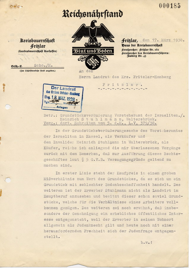 180 Fritzlar 2751: Juden April 38 180 Fritzlar 2751: Juden April 38
