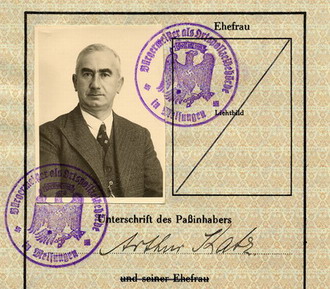 330 Melsungen B 322: Erteilung von Pässen an Juden (Vorbereitung für die Auswanderung) 1933-1942 330 Melsungen B 322: Erteilung von Pässen an Juden (Vorbereitung für die Auswanderung) 1933-1942