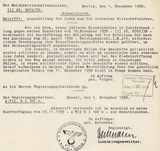 180 Marburg 2939: Judenangelegenheiten und Judenvermögen 1938-39 180 Marburg 2939: Judenangelegenheiten und Judenvermögen 1938-39