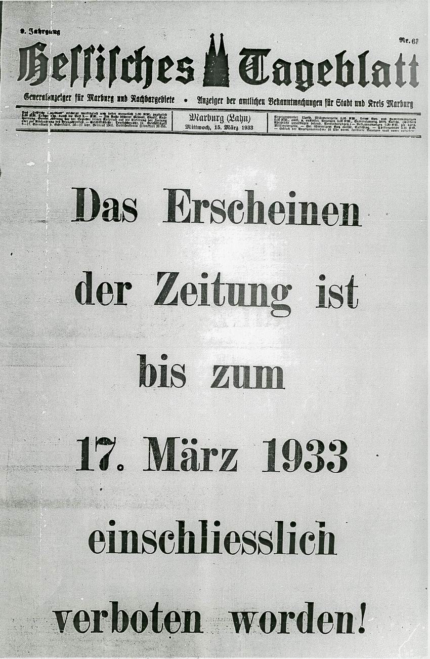 Das "Hessische Tageblatt": Eine kritische Zeitung aus Marburg wird geschlossen Das "Hessische Tageblatt": Eine kritische Zeitung aus Marburg wird geschlossen